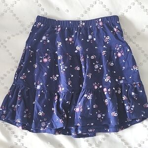 Tea collection blue floral tiered mini skirt girls size 8